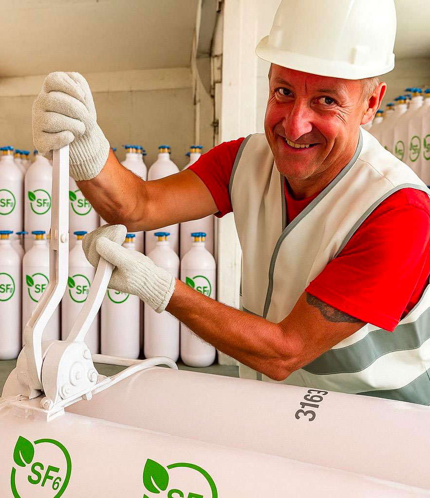Recyclage écologique du gaz SF6 des éoliennes Recyclage écologique du gaz SF6 des éoliennes